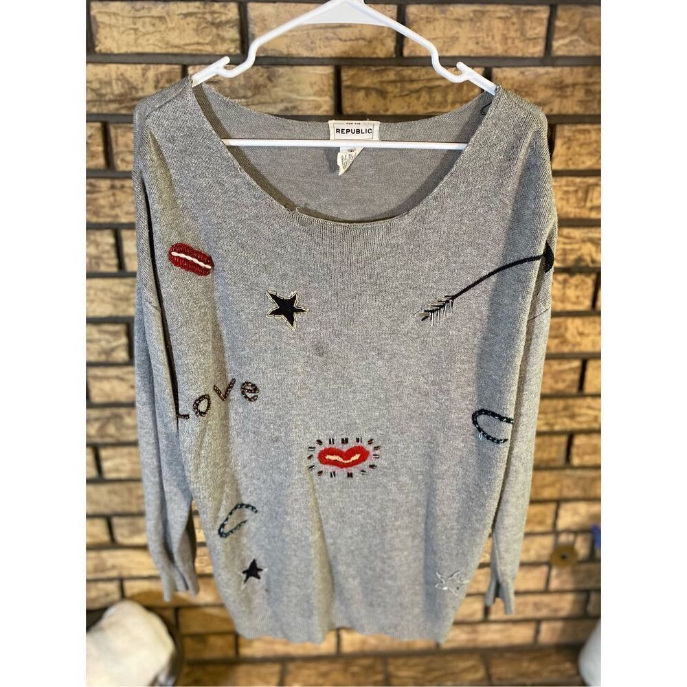 For The Republic Scoop Neck Sweater